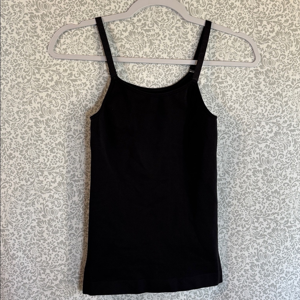 Shapermint Black Nylon Blend Cami